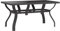 vidaXL Gartentisch Terrassentisch Tisch Esstisch Balkontisch Partytisch Glastisch Garten Gartenmöbel Grau Schwarz 140x70x70cm Stahl Glas