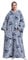 Extra Long Wearable Blanket Hoodie, Oversized Blanket Sweatshirt for Women and Men, Super Warm and Cozy Giant Hooded Blanket, Thick Flannel Blanket with Sleeves and Giant Pocket (Raccoons)