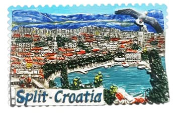 Split Kroatien Kühlschrankmagnet Reise Souvenir Kühlschrank Dekoration 3D Magnetaufkleber Handbemalt Bastelkollektion