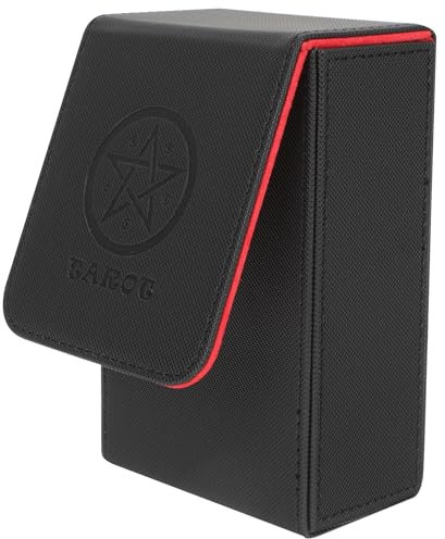 TOPBATHY Spielkartenhalter Inhaber Einer Pokerkarte PU Tarot Cards Storage Box Tragbare Tarotkartenbehälter Langlebiger Tarot -Gehäuse Tarot-Fall Brettspiel