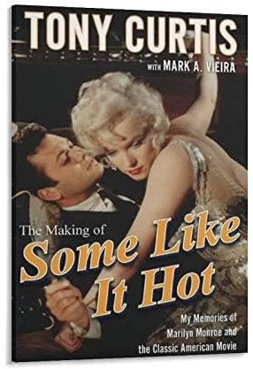The Making of Some Like It Hot Dekoration Poster Gemälde auf Leinwand Wandkunst Poster Scrollen Bild Druck Wanddekoration Home Poster 60 x 90 cm