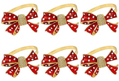 6 Knoten Serviettenhalter für Hochzeit, Abendessen, Servietten zu Weihnachten, Geburtstag