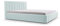 mb-moebel Polsterbett Bett mit Kopfstütze, Rahmenbettgestell, Bettkasten und Lattenrost Doppelbett Gepolsterter Kopfteil Samststoff Stauraumbett Bett 01-160x200 - Aqua (Trinity 22)