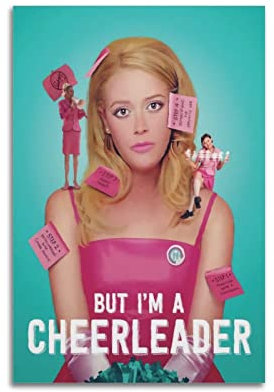 yydds Filmposter mit Aufschrift But I'm A Cheerleader, Leinwand, Poster, Wandkunstdruck, ästhetische Raumdekoration, Heimbüro-Dekoration, 60 x 90 cm, ohne Rahmen