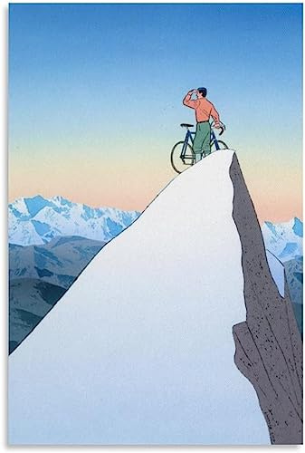 LVTFCO Guy Billout Poster Und Drucke Surrealismus Illustration Wandkunst Guy Billout Gemälde Von Leinwand Für Zuhause Wanddekoration Bild 50x70cmx1 Kein Rahmen