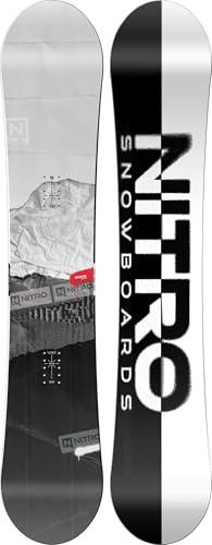 Nitro Snowboards Herren Prime RAW Board, Allmountainboard, Directional, Flat-Out Rocker, All-Terrain, Mid-Wide & Wide für Große Füße