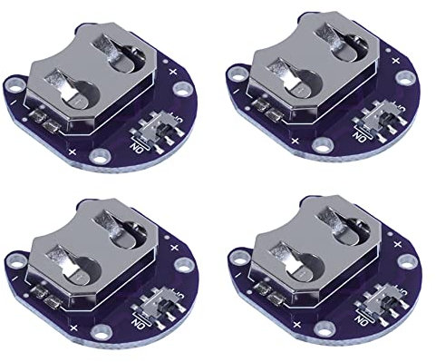 biyan 8 x Knopf Zellen Batterie Halter für Cr2032 - mit Schalter (8 Stück)
