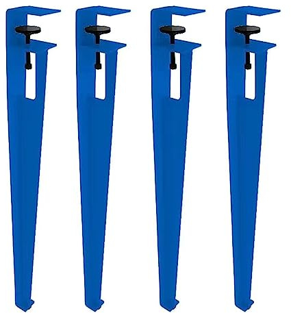 4x Verstellbare Tischbeine F-förmige Möbelfüße Eisen Möbelbeine,Metall Esstischbeine Tischkufen für DIY Couchtisch Möbelkonsolen,Das stanzfreie Design schützt den Desktop (76cm(30in),Blue)