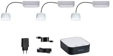 Paulmann 5182smik Gateway + LED Coin RGBW Home Paket Smart Home System LED EEK: G (A - G) 21W Warmwe