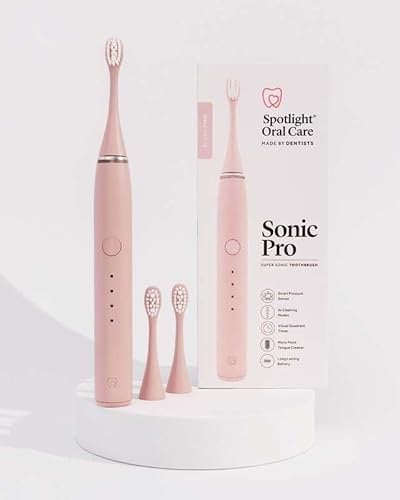 Spotlight Oral Care Sonic Pro Electric Toothbrush - Made by Dentists | Award Winning | Advanced Sonic Technology (50,000 Strokes/min) | 4 Customisable Modes | Up to 70-Day Battery | Gentle on Gums