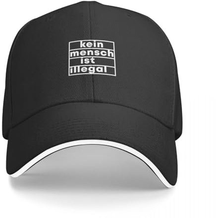 ZAMASS Basecap Kein Mensch ist illegal Baseball Cap Luxus Cap Mas Hat Icon Hats Man Women's Geschenk