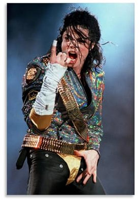 ENILSA Michael Jackson Dangerous Tour Poster Dekorative Malerei Leinwand Wandkunst Wohnzimmer Poster Schlafzimmer Malerei,Wandkunst Bilddruck Moderne Familienzimmer Dekor 16x24inch(40x60cm)