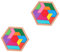 BESTonZON 2 Sätze Puzzle-Bausteine Tangram Kinder Puzzle Woody Puzzle Kinder Denkspiel Kinder laubsäge Spielzeug klassisch Blöcke Außerirdischer Umweltfreundliche Farbe auf Wasserbasis