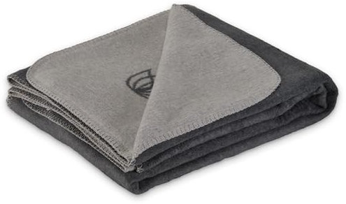 Como Kuscheldecke grau-hellgrau Wendedecke, gestrickte Wohndecke, modern