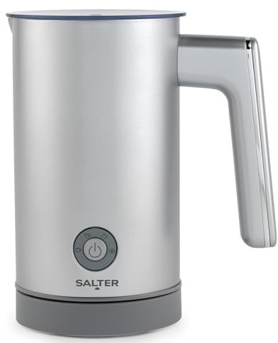 Salter Aspen Mousseur à Lait 4 en 1, Mousseur à Lait Chaud et Froid, 2 Densités de Mousse Variable Pour Café, Cappuccino,etc, Capacité de Moussage 150 ml/Capacité de Chauffage 300 ml, 500W