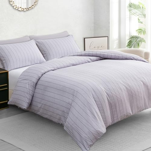 Pamposh King Size Duvet Cover Sets – Brushed Microfiber Reversible Kingsize Duvet Cover Sets - Hypoallergenic Bedding Set - Ultrasoft King Size Duvet Cover with Zipper Closure