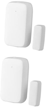 jojofuny 2sets Zigbee Door Sensor Wireless App Notification Magnetic Door Sensor Alarm for Home Security