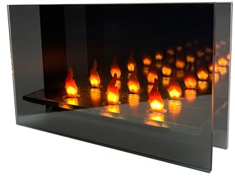 Cello Gleneagles Smoke Trio Infinity Flame LED USB Lamp – Modern LED Desk Lamp, Night Light, and Home Decor. Trio Flame Infinity Design for Bedroom Accessories and Mood Lighting.
