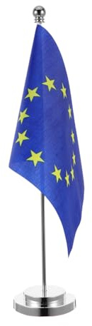 jojofuny Drapeau De Table Européen Avec Support Décoration De Bureau Et Fête Pour Célébrations Et Ambiance Festive