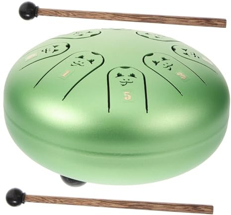 Yardwe Stahltrommel Aus Stahl Kleine Stahltrommel Musikinstrument Schlaginstrument Meditations-stahltrommel Tragbare Mit Schlägel