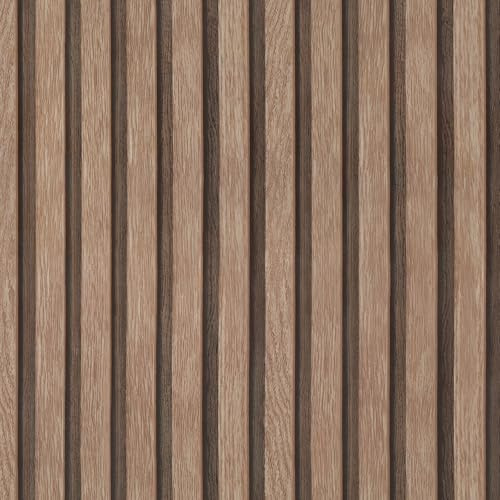 wishFIRE Holz Schiefer Tapete Natürliche Holz Effekt Selbstklebend Tapete 44cm x 305cm Licht Braun Vintage Selbstklebende abnehmbare Platte Wandpapierrolle für Wohnzimmer Schlafzimmer