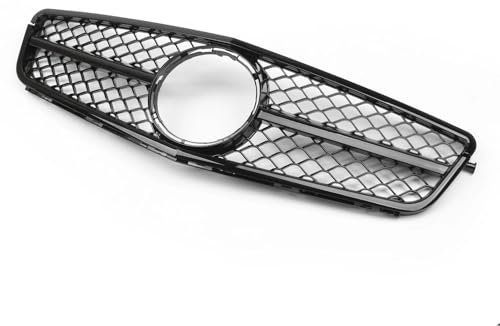 YSQIFBABD AMG Schwarz Frontgrill Grill Für Mercedes Für Benz C-Klasse W204 C300 C350 2008-2014 Stoßstange Grill