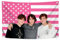 Drapeau américain triplé de 0,9 x 1,5 m avec 4 œillets en laiton – Bannières roses amusantes pour cadeaux – Décoration musicale pour chambre à coucher, dortoir, concert, bar – Drapeau triplets en