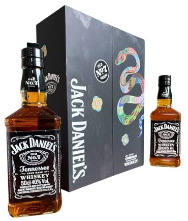 Jack Daniels 2x0,5L Whiskey Geschenkbox 40% Whisky China, Chinese New Year - Year of The Snake 2022 - Limited Edition- Doublepack Jack Daniel's