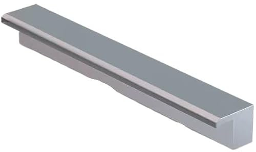 IAGWNNWY 1 Stück individuell anpassbarer 20-200 cm Edelstahl-Wasserfallüberlauf mit PVC-Verbinder/weichem Schlauch for Pool-/Gartenwasserspiele(Ligjt Grey,200cm)