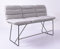 KAWOLA Thekenbank Vince Stoff hellgrau B/H/T: 180x110x56cm