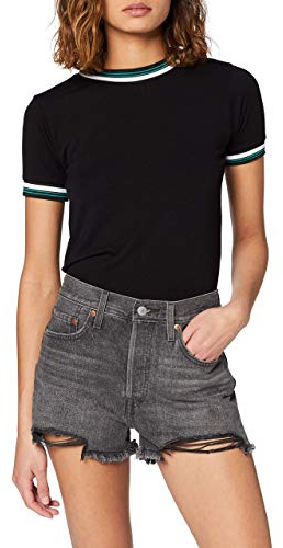 Levi's Damen 501 Original Shorts Denim Shorts Eat Your Words (Schwarz) 29