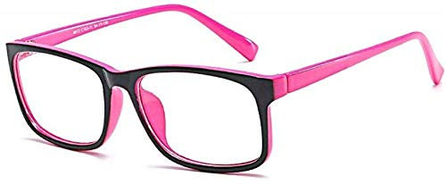 Boolavard Blue Light Blocking Brille Square Nerd Brillengestell Anti Blue Ray Computerspiel Brille (Rosa)