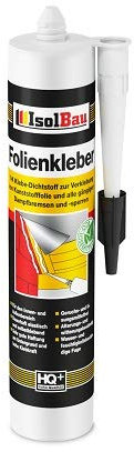 Isolbau Profi Folienkleber - Bauelastischer 1K Klebe-Dichtstoff zur Verklebung von Kunststofffolie, Dampfbremsen & Dampfsperren - 1 x 450 g