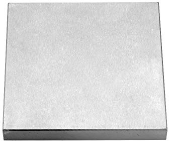 Oudtinz Stahlbankblock, 15,2 x 15,2 cm, flacher Amboss, Juwelier-Werkzeug, Metallbankblock für Schmuckherstellung und Stanzen (15,2 x 15,2 x 1,9 cm)