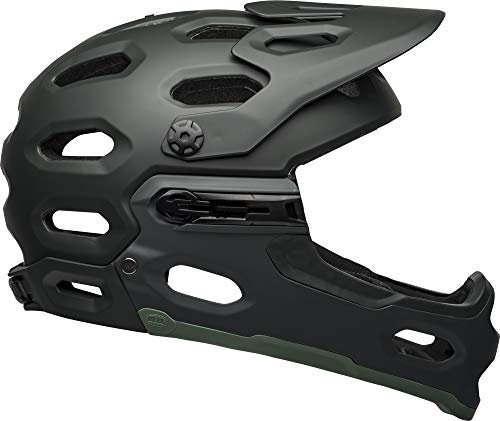 BELL Super 3R MIPS Adult Mountain Bike Helm - Matte Green (2023), Medium (55-59cm)