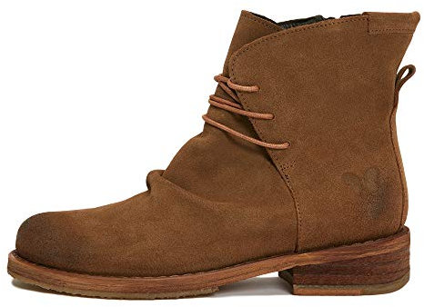 Felmini - Scarpe Donna - Innamorarsi com COOPER C129 - Stivali Chiusura Lampo - In Pelle Genuina - Marrone - 37 EU Size