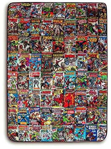 MARVEL Übergroße Fleecedecke mit Comics-Motiv, 137 x 183 cm