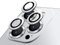 LucBuy Camera Lens Protector for iPhone 12 Pro Max, Premium HD Tempered Glass Aluminum Alloy Individual Ring Circle Lens Screen Cover Film,Anti-Scratch Lens Protector Sticker (Sparkling)