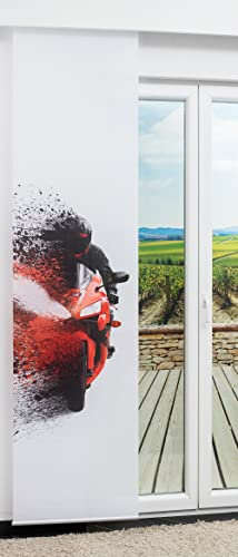 LYSEL Schiebegardine Adrenalin in Beere, in der Größe (BxH) 60cm x 245cm