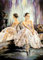 Acryl-Bild 60 x 80 cm: Die Ballerina sitzt neben einem Spiegel(6386416)