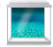 DV DESIGN Aquarium Fish Tank Background 52x47 cm - Underwater World Blue Texture Ocean Sea Marine Aquatic Static Cling Vinyl Vivarium Terrarium External Application #500070
