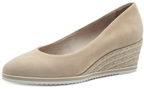 Tamaris Damen Klassische Ballerinas, Frauen Flats,Comfort Lining,TOUCHit-Fußbett,Slip-ons,klassisch elegant,Ballerinen,Nude,37 EU