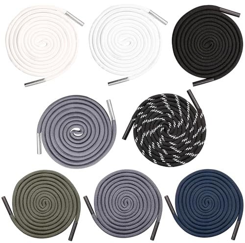 RYAN 8 Pcs Drawstring de Rechange pour Sweat à Capuche 140 cm Cordons de Rechange Universels avec Extrémités de Fermeture en Métal pour Pantalons Sweats à Capuche Vestes