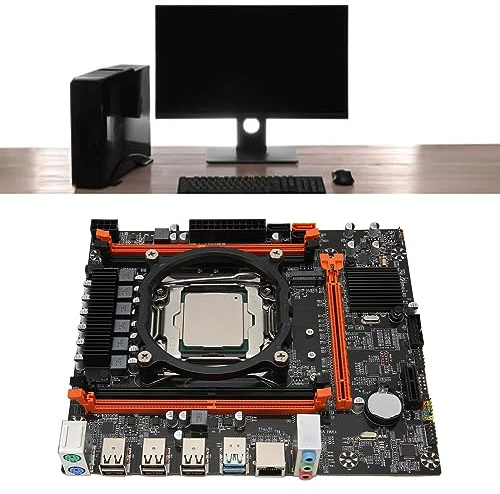 Jectse X99 DDR4-Motherboard, Dual-Channel-LGA2011-3-Pin-CPU, 16G-Computer-Desktop-Mainboard mit USB3.0-Schnittstelle, DDR4-Dual-Channel-Speicher, 6-Phasen-Stromversorgungs-Motherboard