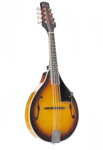 Red Hill A-Style Mandoline, Sunburst Hochglanz, 355mm Mensur, Laminierte Lindendecke, Composite Griffbrett, 20 Bünde, 30mm Sattelbreite, Open-Gear Mechaniken, Sunburst Lackierung
