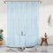 Barossa Design Duschvorhang-Innenfutter, lang, 198,1 cm Höhe, 3 Magnete und wasserdicht, leicht, PEVA-Innenfutter für Badewanne, PVC-frei, Metallösen, 183 x 198 cm, transparentes Blau