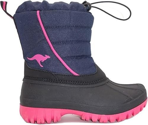 KangaROOS K-Ben Stiefel Madchen Marine/Rosa Schneestiefel Shoes