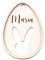Kidsmood – Personalisierte Osterdeko zum Aufhängen – Ostereier zum Aufhängen mit Namen aus Holz– Frühlingsdeko Innen & Ostern Deko für Osternest Kinder [8x10 cm]