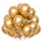Luftballons Gold,Goldene Matellic Ballons, 50 Stück 12 Zoll Gold Geburtstag Luftballon,Latex Ballons für Geburtstag,Schulfeier Party,Hochzeit,Halloween,Neujahrsdekoration