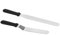 2 Pieces Icing Spatula Cake Decorating Stainless Steel Frosting Knife, Large 8 Inch Straight and 8 Inch Angled Frosting Spatula for Home Cake Bakery